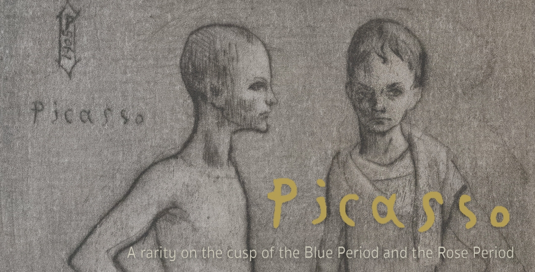Pablo Picasso: A Rarity on the Cusp of the Blue Period and the Rose Period, featuring a single work, Les Deux Saltimbanques