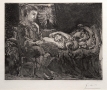 Pablo Picasso, Garcon et Dormeuse à la Chandelle