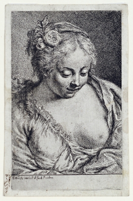 A Barebreasted Young Woman