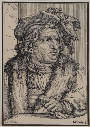van Sichem, Bust of a Man with a Plumed Cap