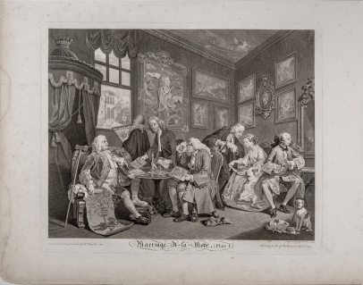 Marriage à la Mode, the complete set of six etchings and engravings
