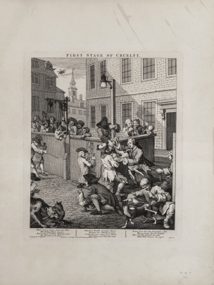 The Four Stages of Cruelty, the complete set of four etchings and engravings