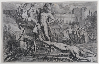 Achilles Dragging Hector's Corpse Around the Walls of Troy